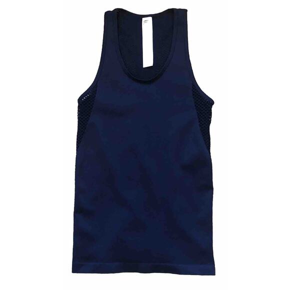 FABLETICS‎ Navy Blue Musetta Seamless Openwork Active Tank Top Size XSmall EUC - Picture 1 of 4